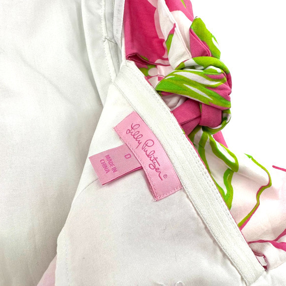 NWT‎ Lilly Pulitzer size 0 Franco Dress Cotton Popli Hotty Pink Shes a Piston - Picture 7 of 8